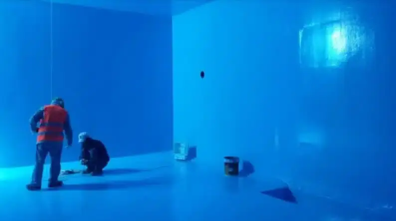 مشروع عزل مائي لفيلا سكنية